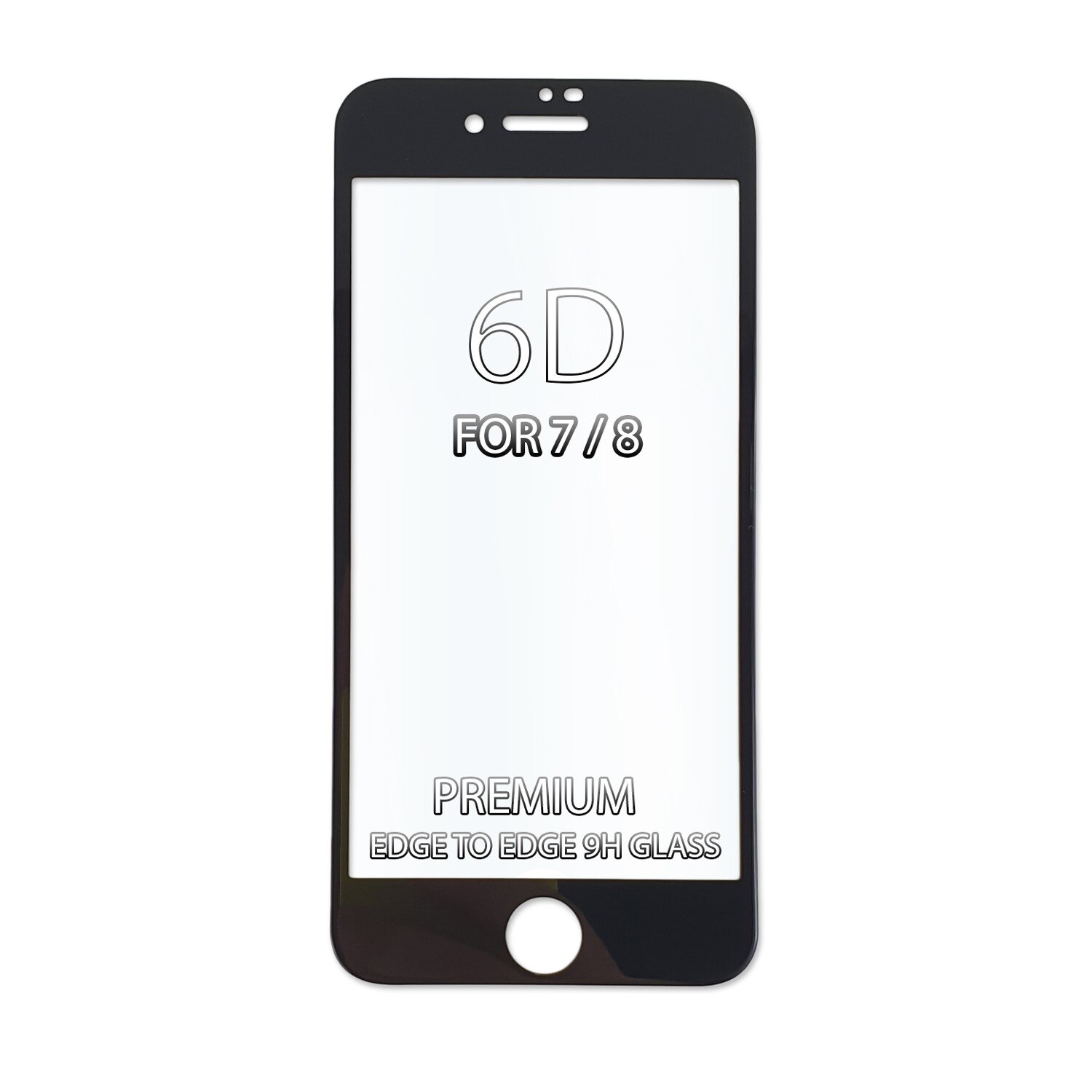 Sticla de protectie Premium 6D 9H pentru iPhone 7 / 8 Acopera tot ecranul - Negru