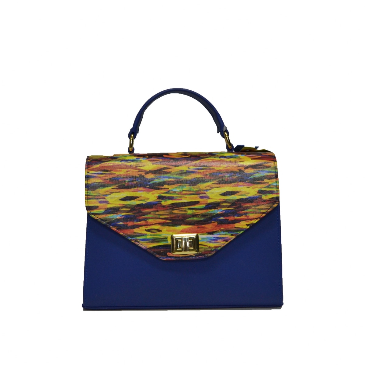 Geanta dama,Zea,piele naturala,electric abstract