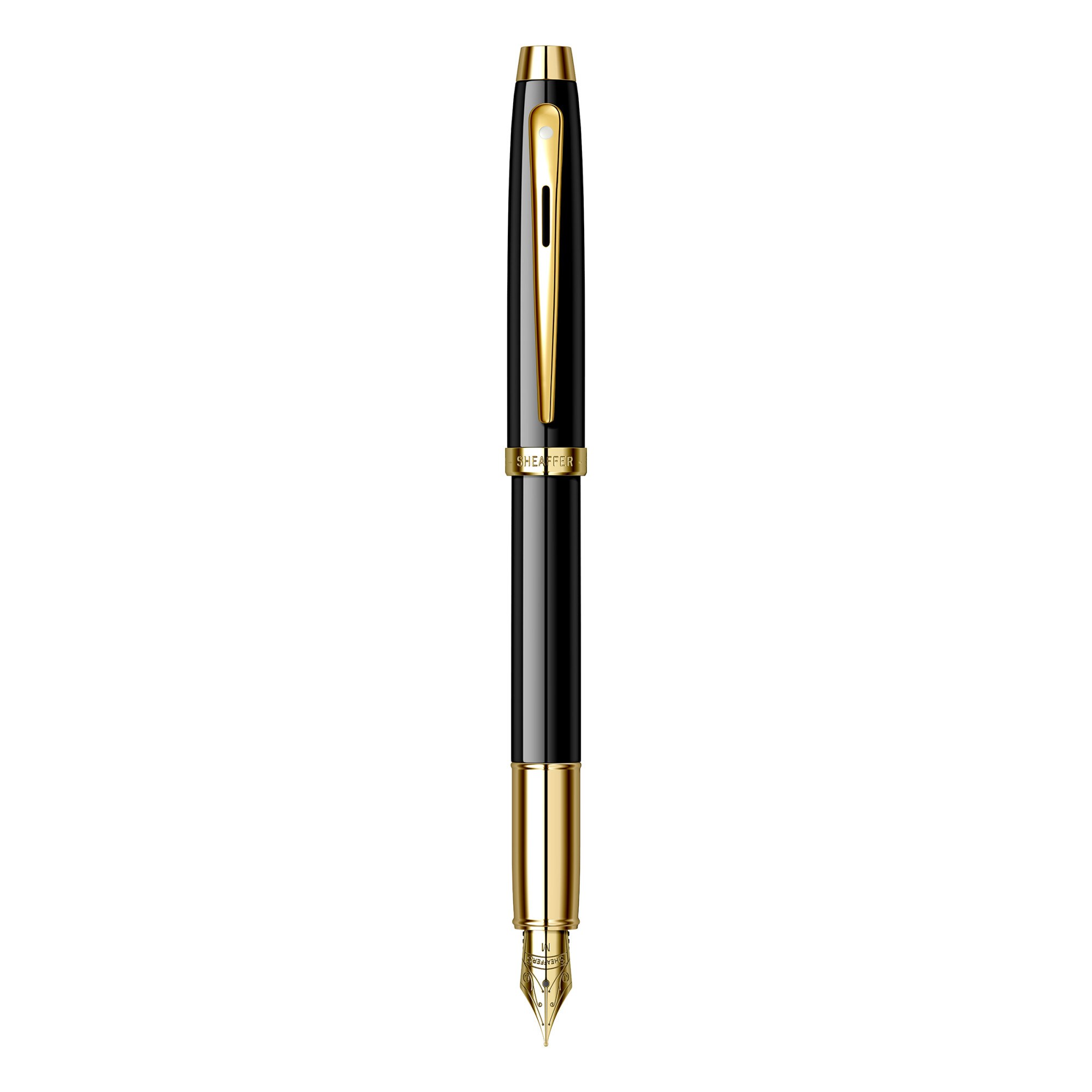 Stilou Sheaffer 100 Glossy Black GT, negru