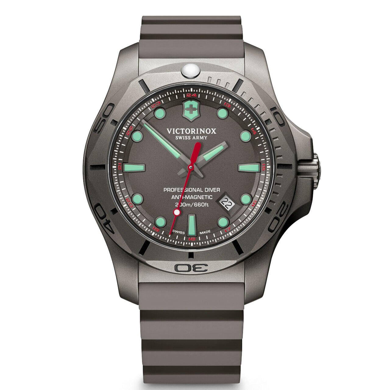 Ceas barbatesc Victorinox 241810 I.N.O.X. Professional Diver, 45mm, 20ATM, Gri