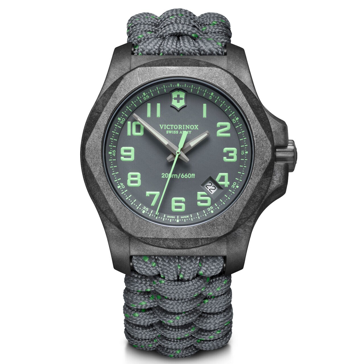 Ceas barbatesc Victorinox 241861 I.N.O.X. Carbon Set, 43mm, Gri
