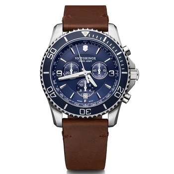 Ceas barbatesc Victorinox 241865 Maverick Chronograph 43mm, 10ATM, Argintiu Ceas barbatesc Victorinox 241865 Maverick Chronograph 43mm, 10ATM, Argintiu