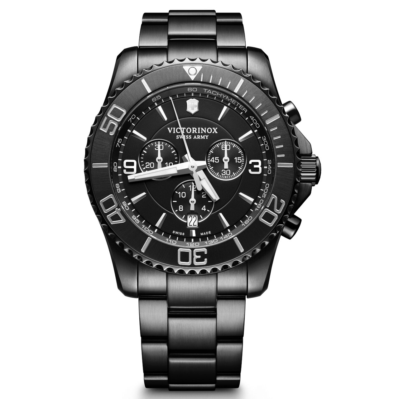 Ceas barbatesc Victorinox 241797 Maverick Chronograph 43mm, 10ATM, Negru