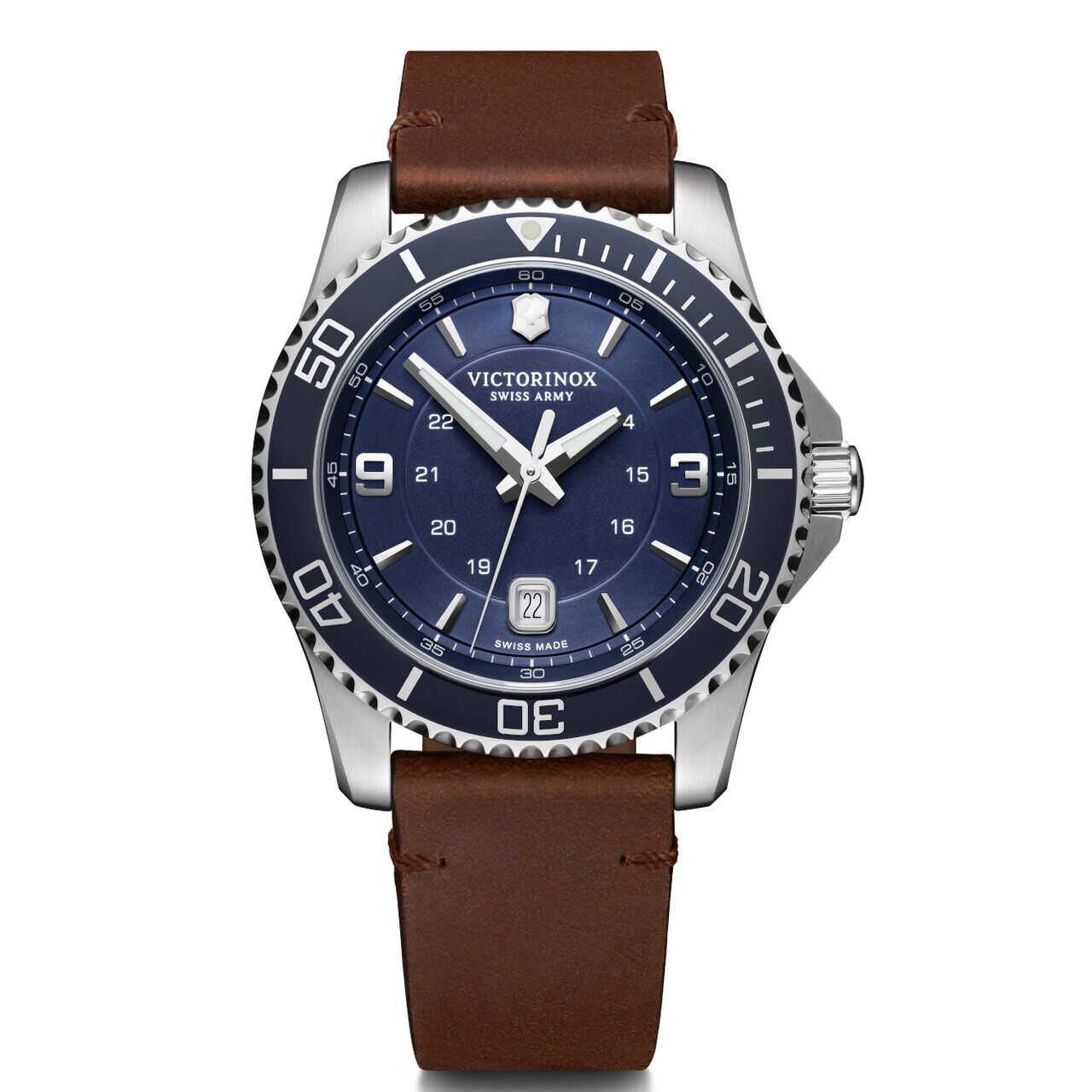 Ceas barbatesc Victorinox 241863 Maverick, 43mm, 10ATM, Argintiu