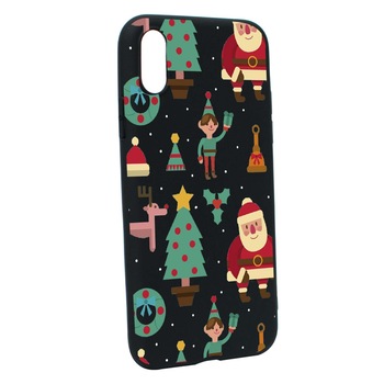 Husa de protectie Craciun, Christmas pentru Apple iPhone XS / X, rezistenta la uzura, anti-alunecare, din silicon Premium, B320 Husa de protectie Craciun, Christmas pentru Apple iPhone XS / X, rezistenta la uzura, anti-alunecare, din silicon Premium, B320