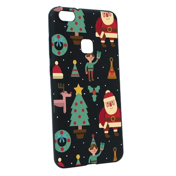 Husa de protectie Craciun, Christmas pentru Huawei P10 Lite, rezistenta la uzura, anti-alunecare, din silicon Premium, B320 Husa de protectie Craciun, Christmas pentru Huawei P10 Lite, rezistenta la uzura, anti-alunecare, din silicon Premium, B320