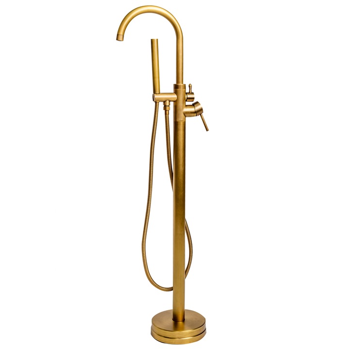 Baterie cada frestandingg, montare pardoseala, bronz antichizat TRENDY S