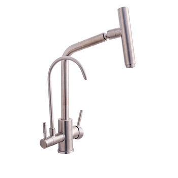 Baterie bucatarie lebada , cu trei cai ,inox satinat TRENDY S Baterie bucatarie lebada , cu trei cai ,inox satinat TRENDY S