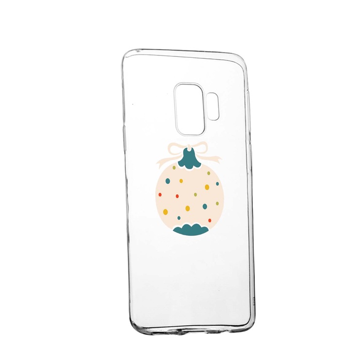Husa de protectie Craciun, Christmas, globe pentru Samsung Galaxy S9 Plus, rezistenta la uzura, anti-alunecare, din silicon Premium, 331