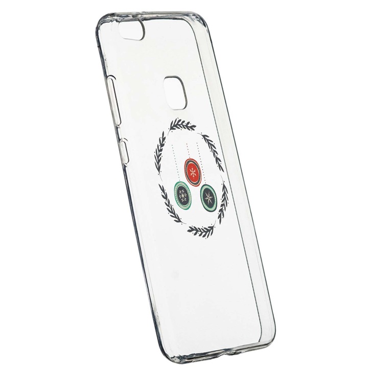 Коледен предпазен калъф за Huawei P10 Lite, устойчив на износване, противоплъзгащ се, премиум силикон, 333