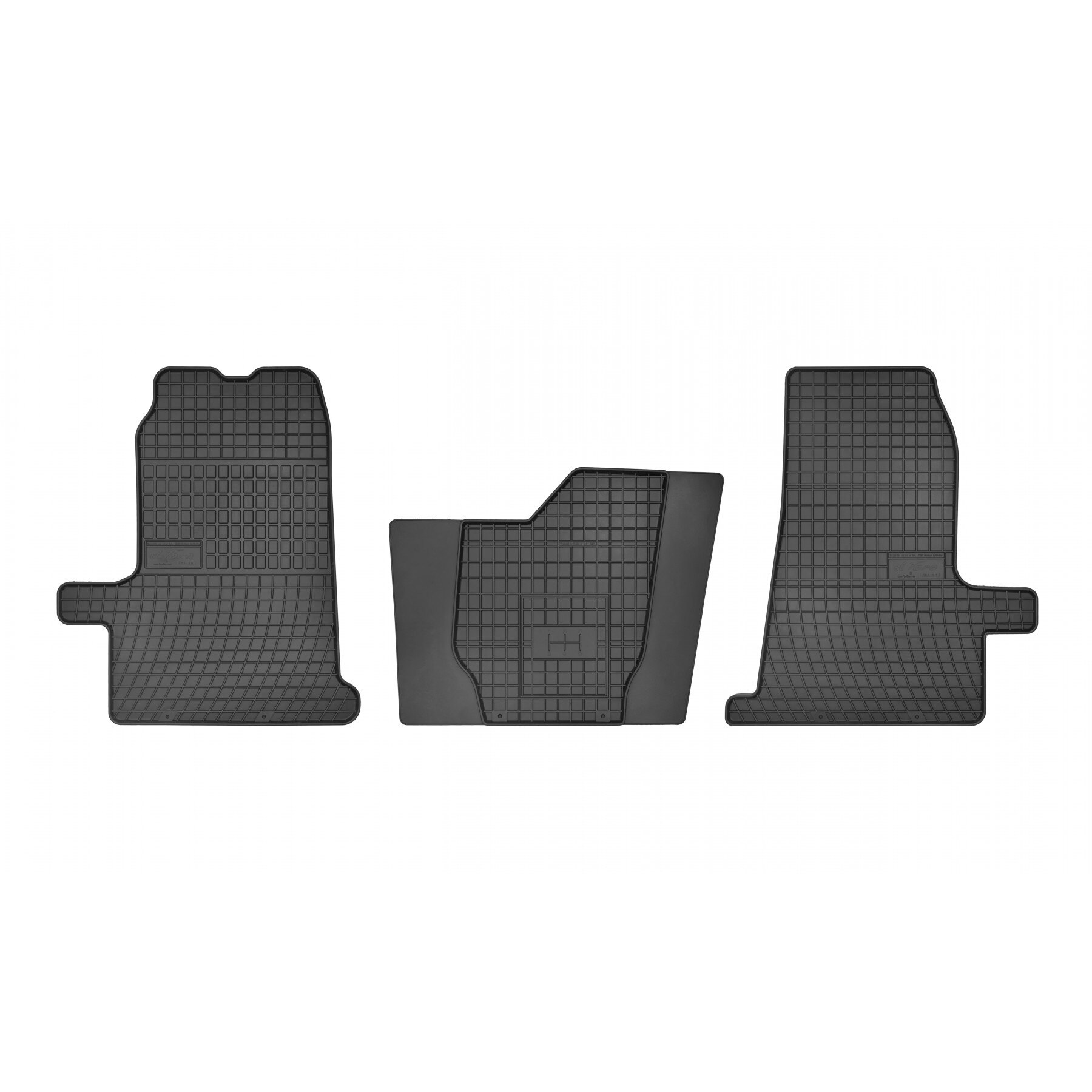 Set 3 covorase auto Frogum pentru Ford Transit III 2000 - 2013, Cauciuc, Negru
