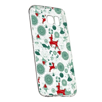 Husa de protectie Craciun, Christmas, reindeer pentru Samsung Galaxy S6, rezistenta la uzura, anti-alunecare, din silicon Premium, 334 Husa de protectie Craciun, Christmas, reindeer pentru Samsung Galaxy S6, rezistenta la uzura, anti-alunecare, din silicon Premium, 334
