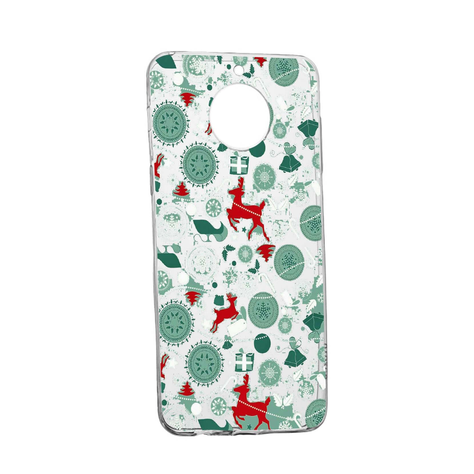 Husa de protectie Craciun, Christmas, reindeer pentru Motorola Moto E5 Plus, rezistenta la uzura, anti-alunecare, din silicon Premium, 334