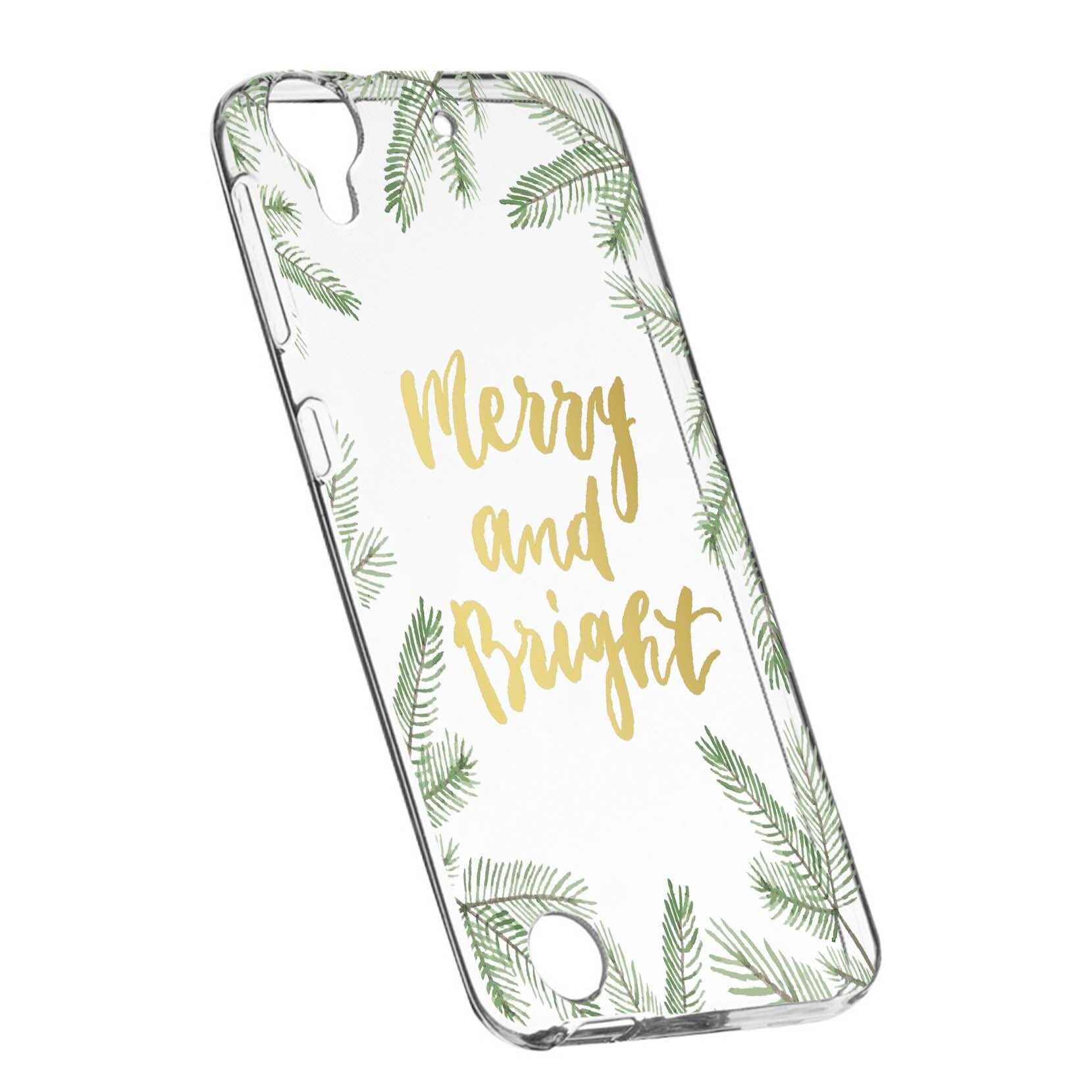 Husa de protectie Craciun, Christmas, pentru HTC Desire 825/10 Lifestyle, rezistenta la uzura, anti-alunecare, din silicon Premium, 336