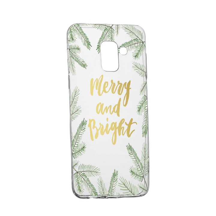 Husa de protectie Craciun, Christmas, pentru Samsung Galaxy Galaxy A6 Plus / J8 2018, rezistenta la uzura, anti-alunecare, din silicon Premium, 336