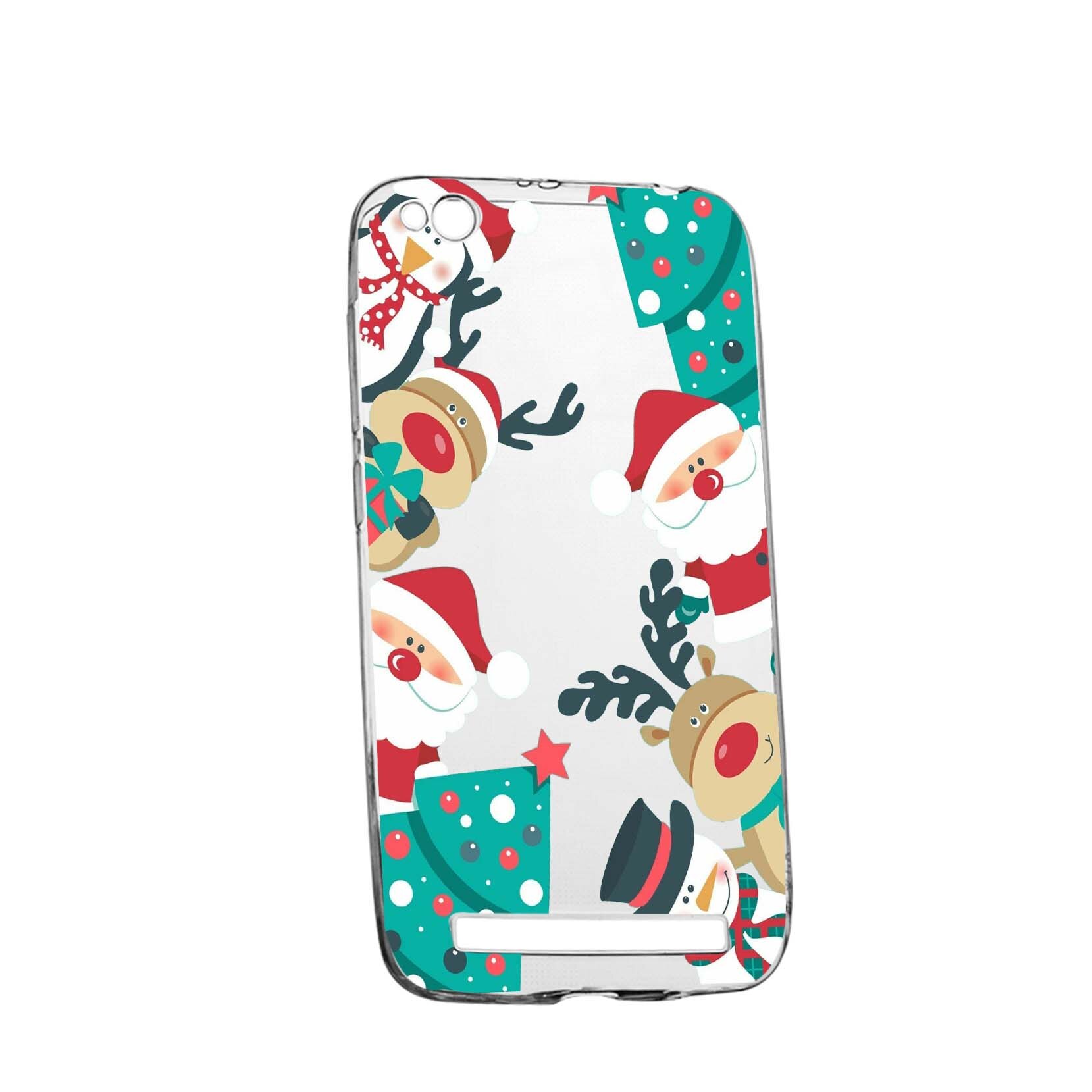 Husa de protectie Craciun, Christmas, pentru Xiaomi Redmi 5A, rezistenta la uzura, anti-alunecare, din silicon Premium, 338