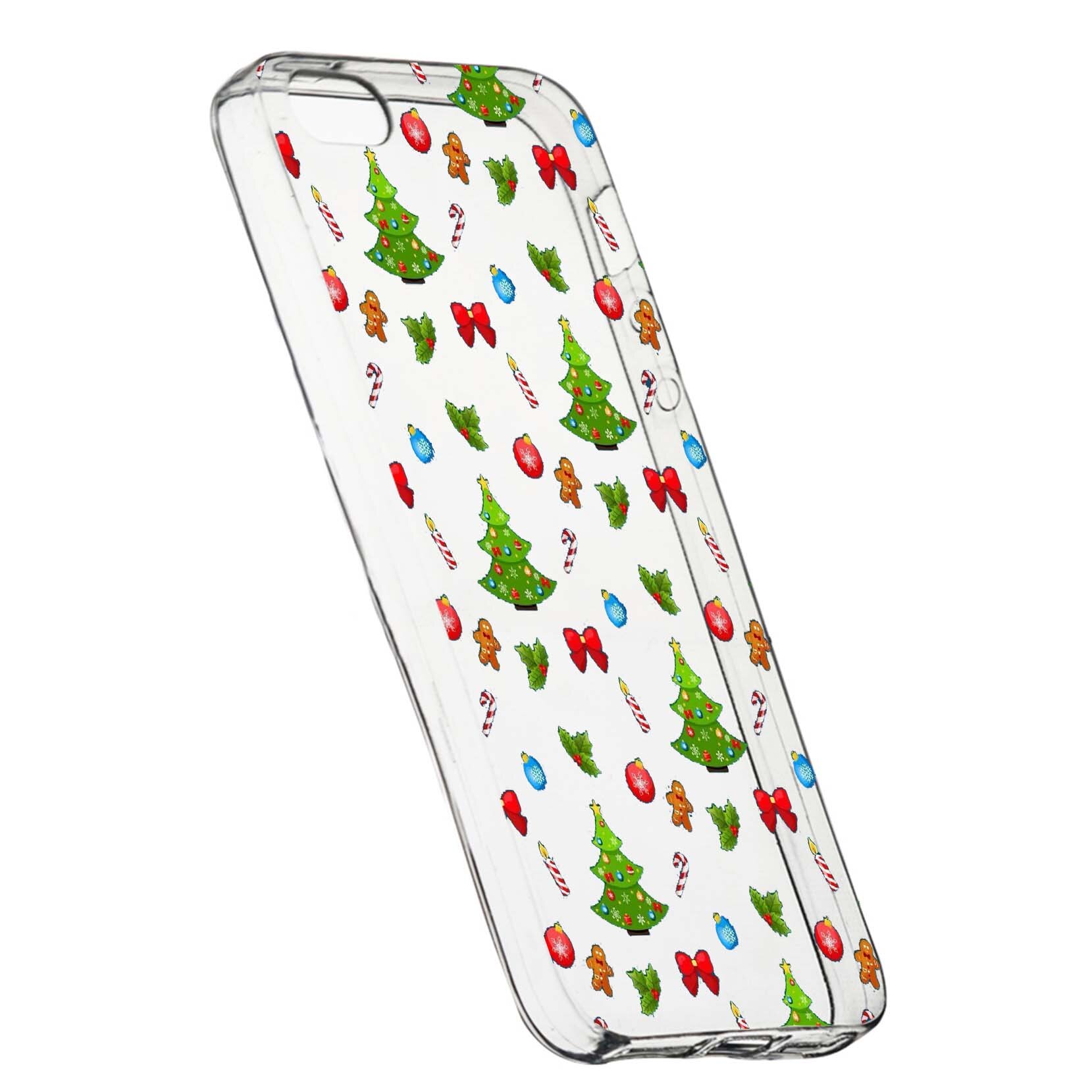 Husa de protectie Craciun, Christmas, pentru Apple iPhone 5 / 5S / SE, rezistenta la uzura, anti-alunecare, din silicon Premium, 337