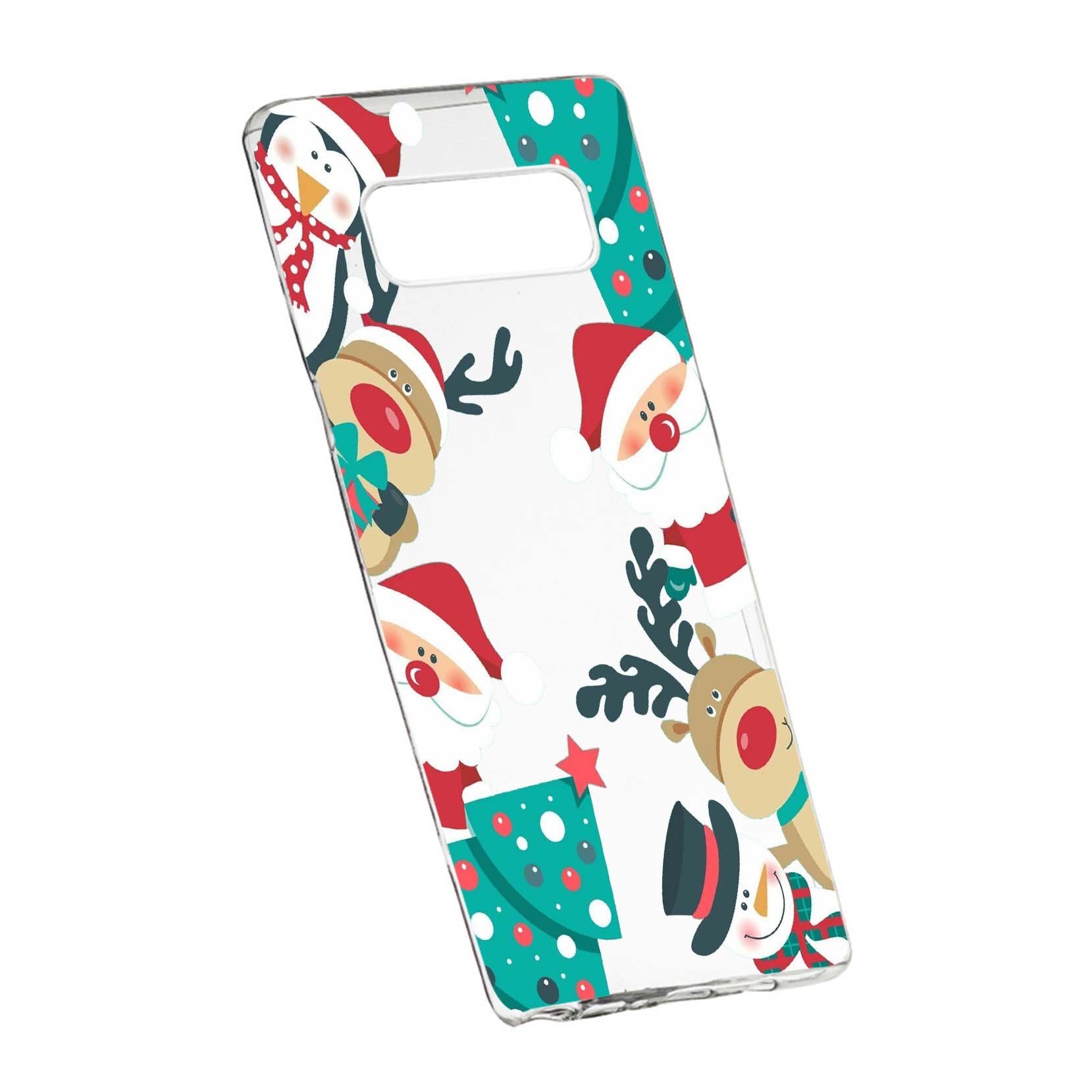 Husa de protectie Craciun, Christmas, pentru Samsung Galaxy Note 8, rezistenta la uzura, anti-alunecare, din silicon Premium, 338