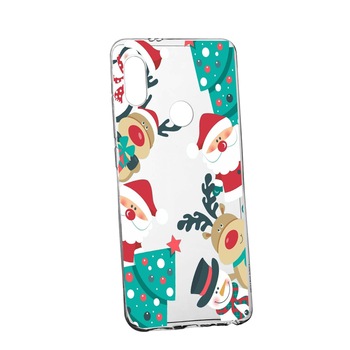 Husa de protectie Craciun, Christmas, pentru Huawei P Smart 2019, rezistenta la uzura, anti-alunecare, din silicon Premium, 338 Husa de protectie Craciun, Christmas, pentru Huawei P Smart 2019, rezistenta la uzura, anti-alunecare, din silicon Premium, 338