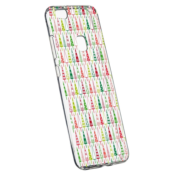 Коледен предпазен калъф за Huawei P10 Lite, устойчив на износване, противоплъзгащ се, премиум силикон, 340