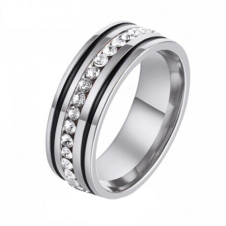 Inel dama M5.2 FabulousByViolet, inox - masura 7