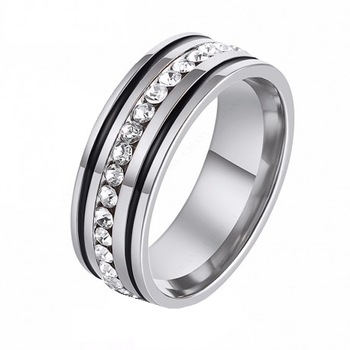 Inel dama M5.2 FabulousByViolet, inox - masura 7 Inel dama M5.2 FabulousByViolet, inox - masura 7