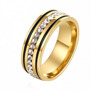 Inel dama M5.1 FabulousByViolet, inox - masura 7 Inel dama M5.1 FabulousByViolet, inox - masura 7