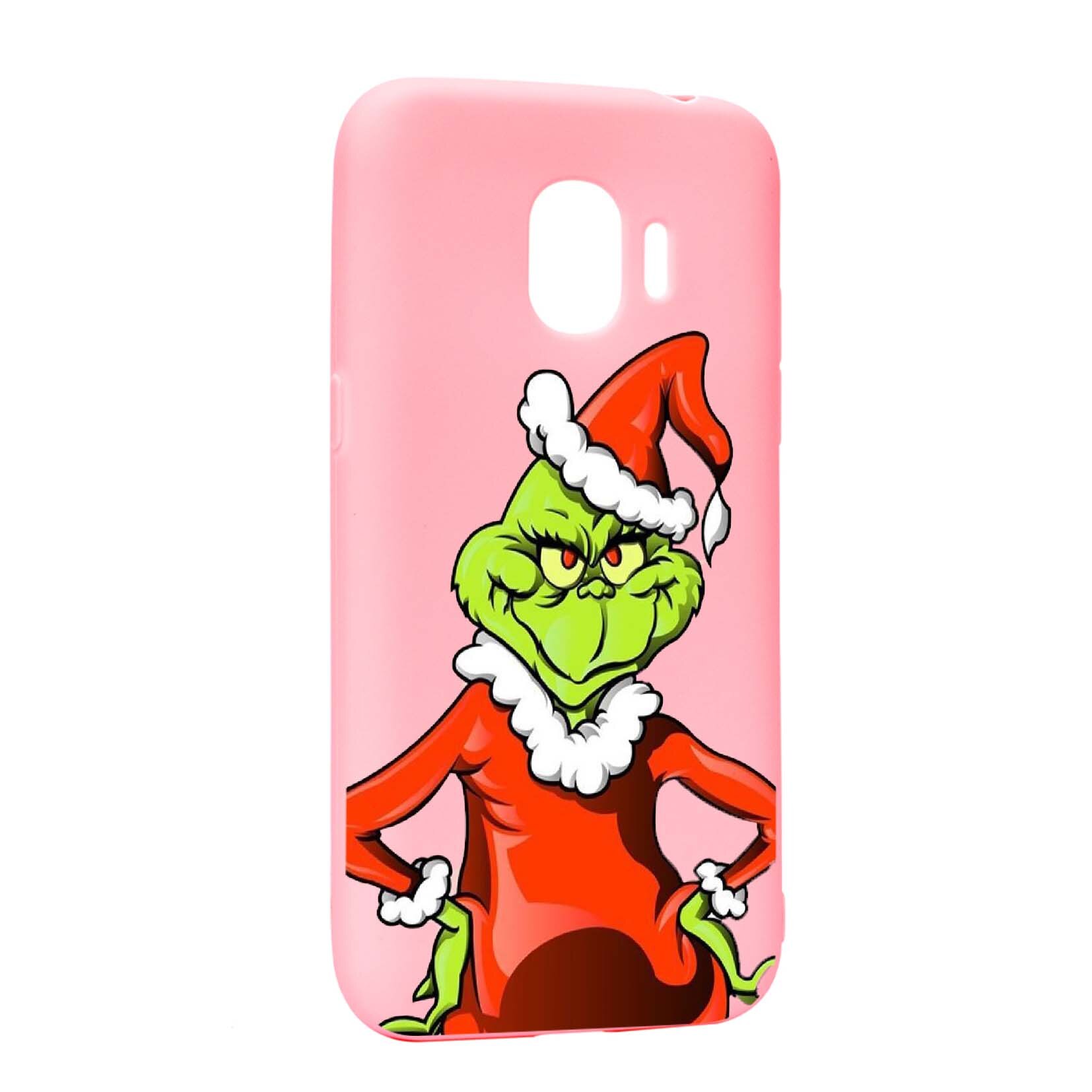 Husa de protectie Craciun, Christmas Grinch pentru Samsung Galaxy J2 Pro 2018 / J2 2018 / Grand Prime Pro, rezistenta la uzura, anti-alunecare, din silicon Premium, P322