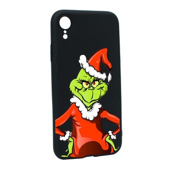 Husa de protectie Craciun, Christmas Grinch pentru Apple iPhone XR, rezistenta la uzura, anti-alunecare, din silicon Premium, B322 Husa de protectie Craciun, Christmas Grinch pentru Apple iPhone XR, rezistenta la uzura, anti-alunecare, din silicon Premium, B322