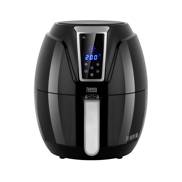 Cuptor cu aer cald Philips NA130/00 Airfryer 1000 XL, capacitate 6,2 l, 1700 W, 12 metode de preparare preprogramate, negru