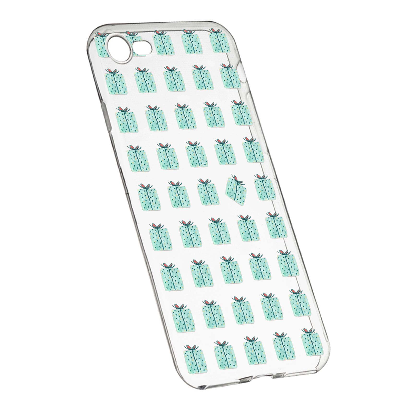 Husa de protectie Craciun, Christmas, box pentru Apple iPhone 7/8, rezistenta la uzura, anti-alunecare, din silicon Premium, 342