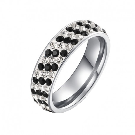 Inel dama M8 FabulousByViolet, inox - masura 8