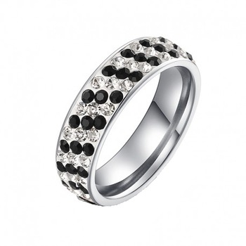 Inel dama M8 FabulousByViolet, inox - masura 8 Inel dama M8 FabulousByViolet, inox - masura 8