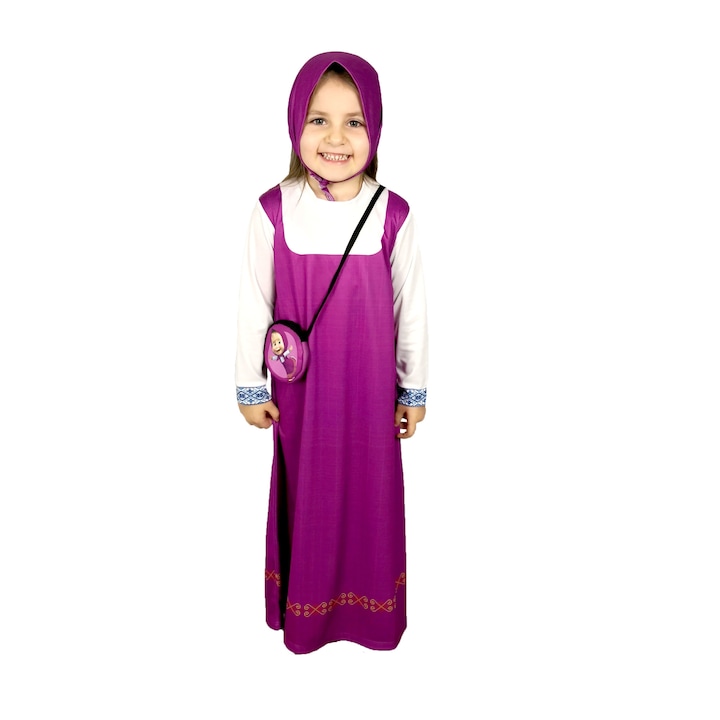 Детски карнавален костюм HuxyMascots Маша, размер 110