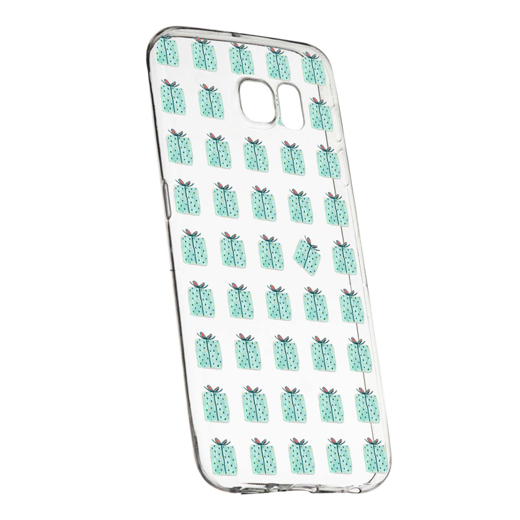 Husa de protectie Craciun, Christmas, box pentru Samsung Galaxy S7, rezistenta la uzura, anti-alunecare, din silicon Premium, 342