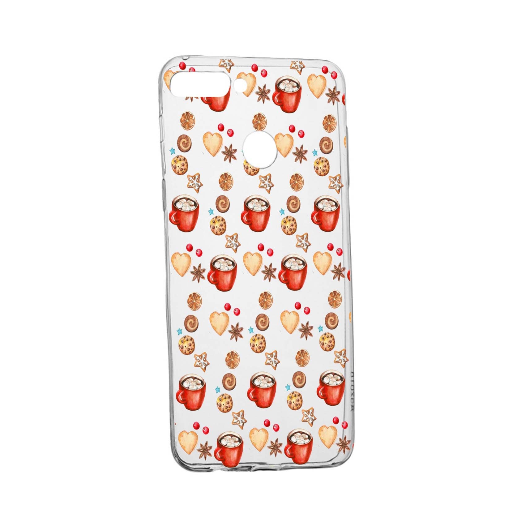 Husa de protectie Craciun, Christmas, coffee pentru Xiaomi Redmi Note 7, rezistenta la uzura, anti-alunecare, din silicon Premium, 343