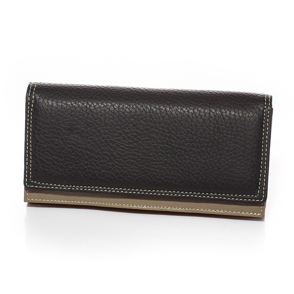 Portofel de dama din piele naturala Stilno A1042-08, Negru