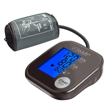 Tensiometru electronic de brat VITAMMY Ultra Beat, manseta 22-42cm, Chocolate/Metalic Tensiometru electronic de brat VITAMMY Ultra Beat, manseta 22-42cm, Chocolate/Metalic