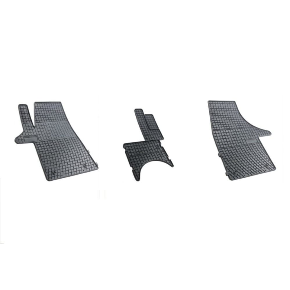 Set 4 covorase auto Frogum pentru Volkswagen T5 2003 - 2015, Cauciuc, Negru