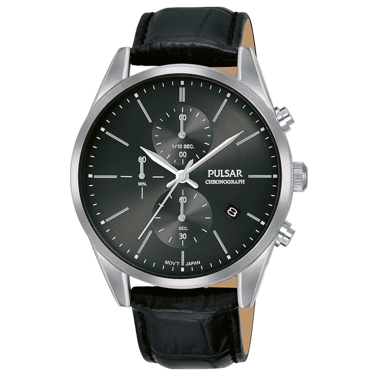 Ceas barbatesc Pulsar PM3139X1, 41mm, 5ATM, Argintiu