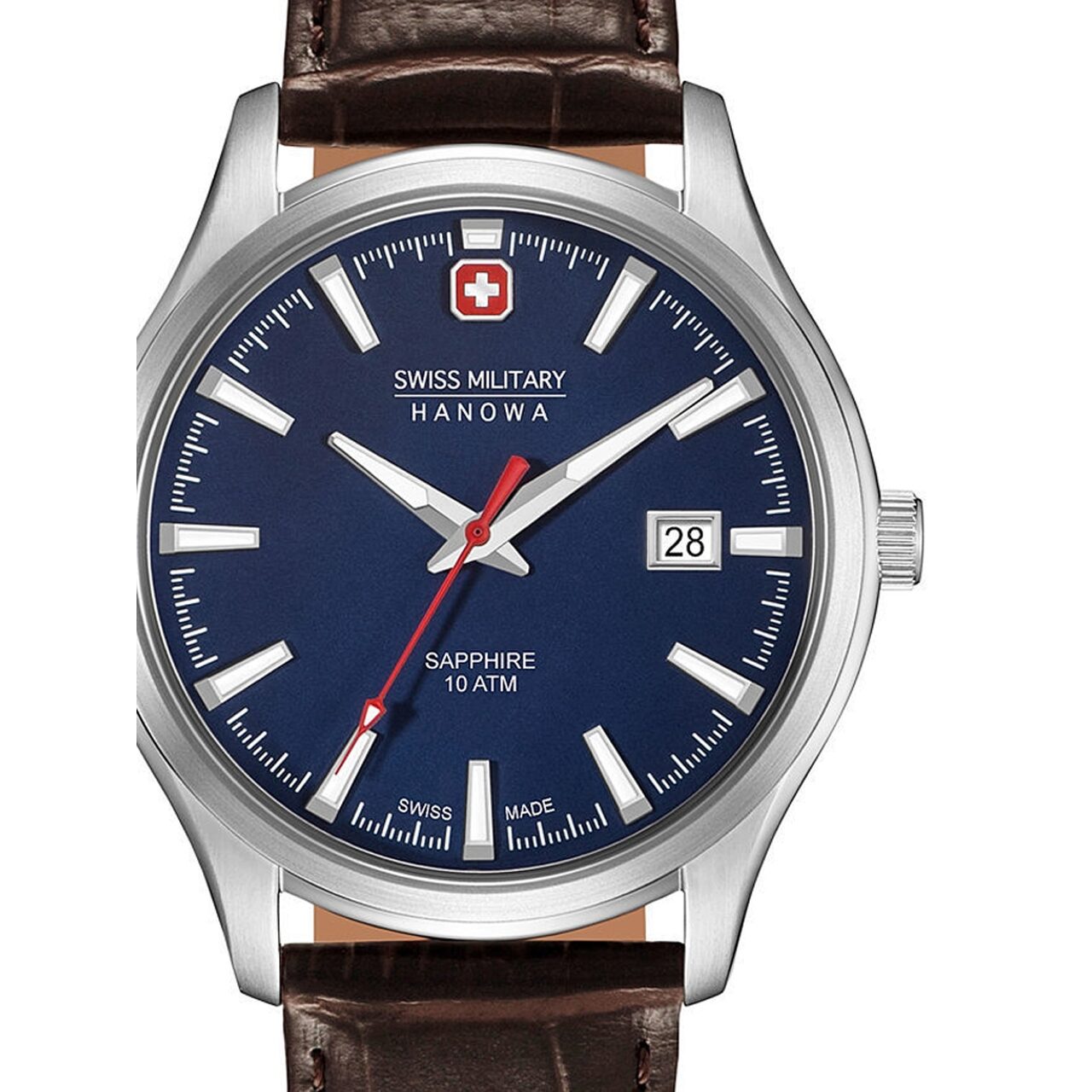 Ceas barbatesc Swiss Military Hanowa 06-4303.04.003 Major, 40mm, 10ATM, Argintiu