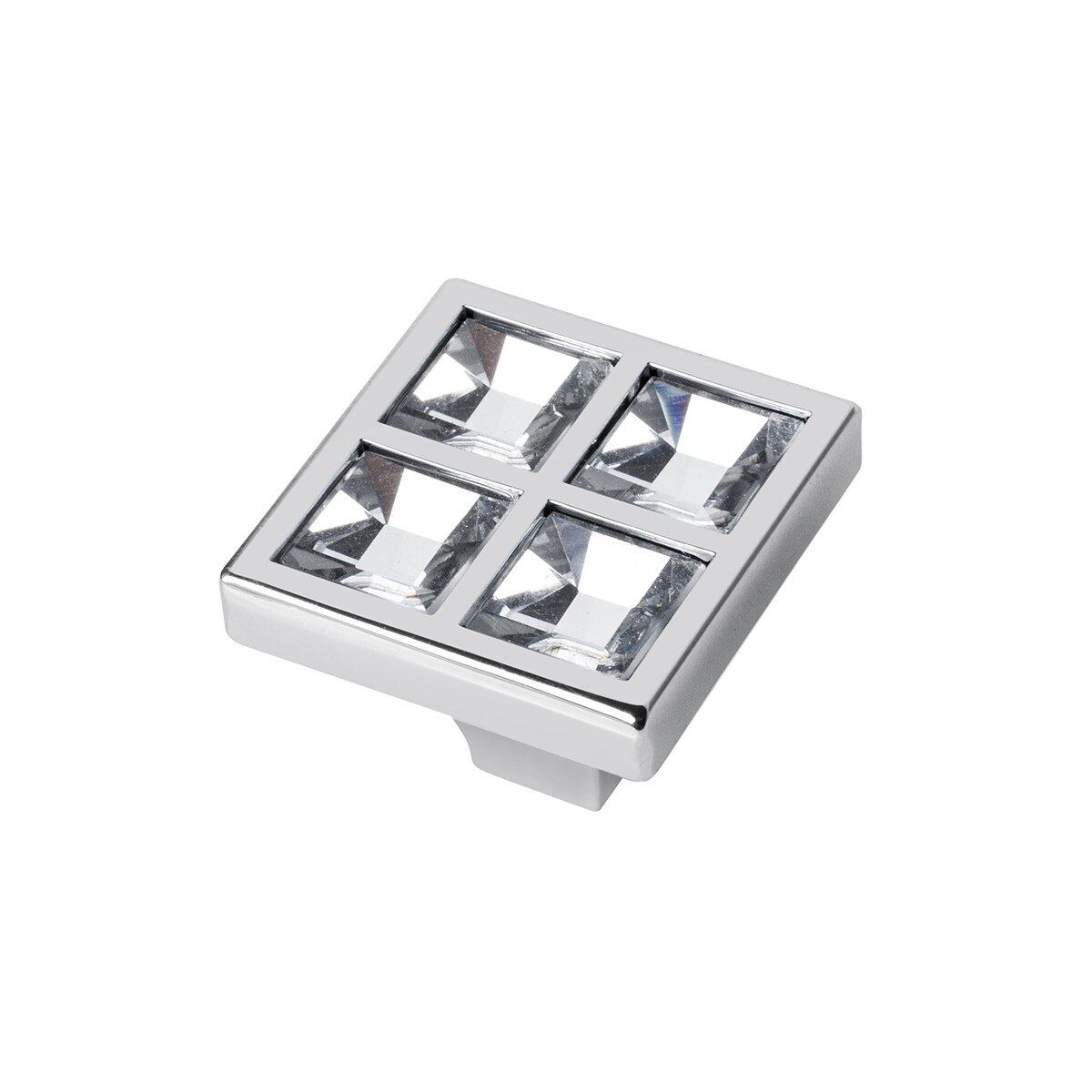 Buton mobilier Crystal-Crom 27x22 mm