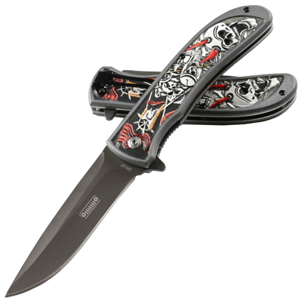 Cutit briceag de buzunar 22,5 cm, model Urban Hell's Party, cu sistem de blocare lama