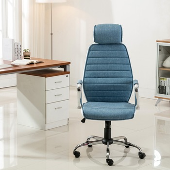 Scaun de birou Kring Walter, material textil, Albastru deschis Scaun de birou Kring Walter, material textil, Albastru deschis