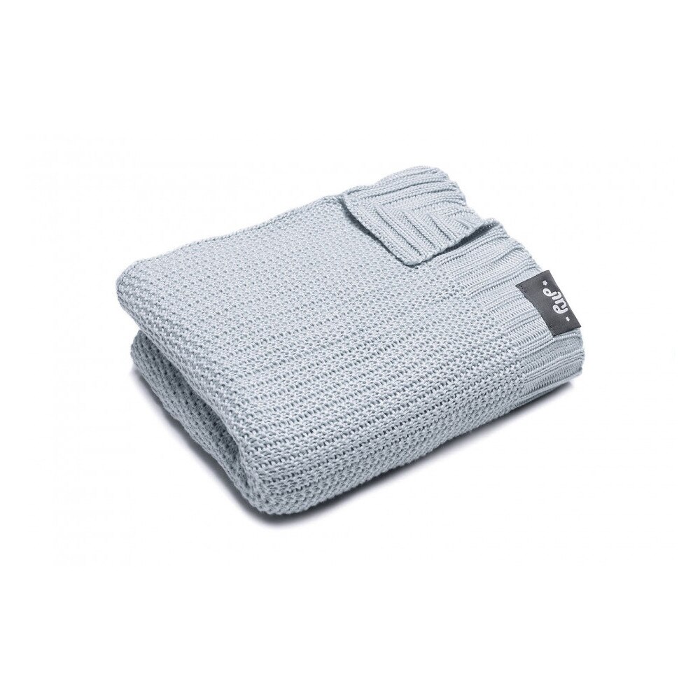 Patura moale bebelusi, Pulp, bambus, tesuta cu ioni de argint, 75 cm x 90 cm, gri inchis