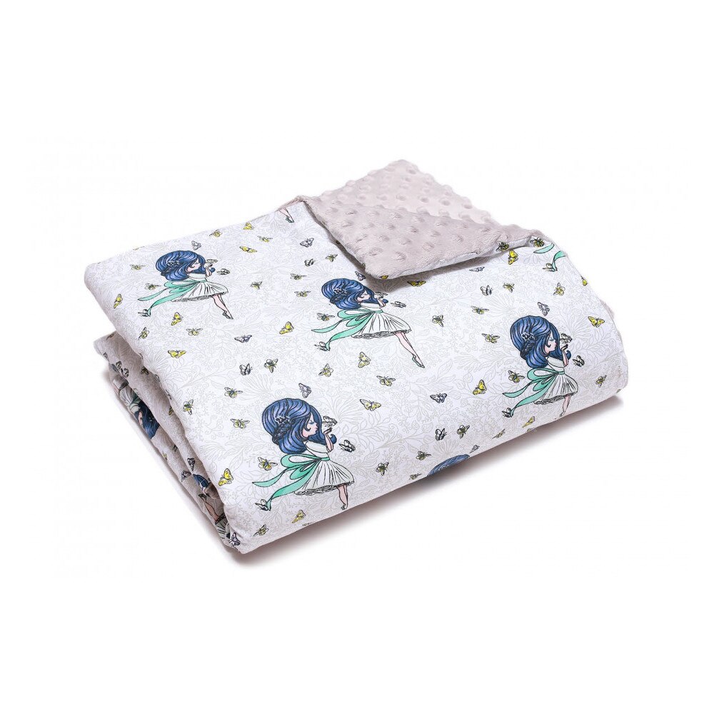 Patura Minky, Bumbac, Fleece, Multicolor, 80x100cm