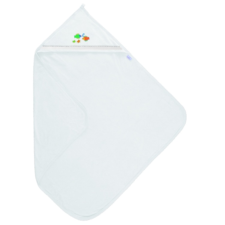 Prosop cu gluga Maxi 100x100 cm White 01