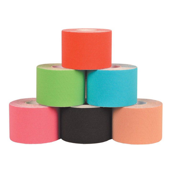 Set 6 Benzi Kinesiologice, Kintape 5 m X 5 cm, Mix Colours