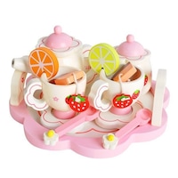 Set de ceai din lemn 16 piese