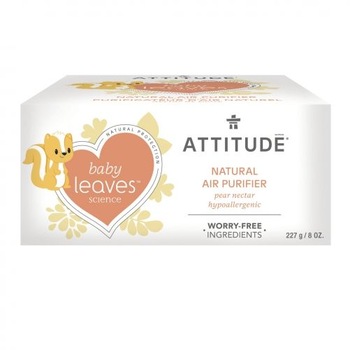 Purificator natural de aer pentru copii, Attitude Baby Leaves, nectar de pere, 227 g Purificator natural de aer pentru copii, Attitude Baby Leaves, nectar de pere, 227 g